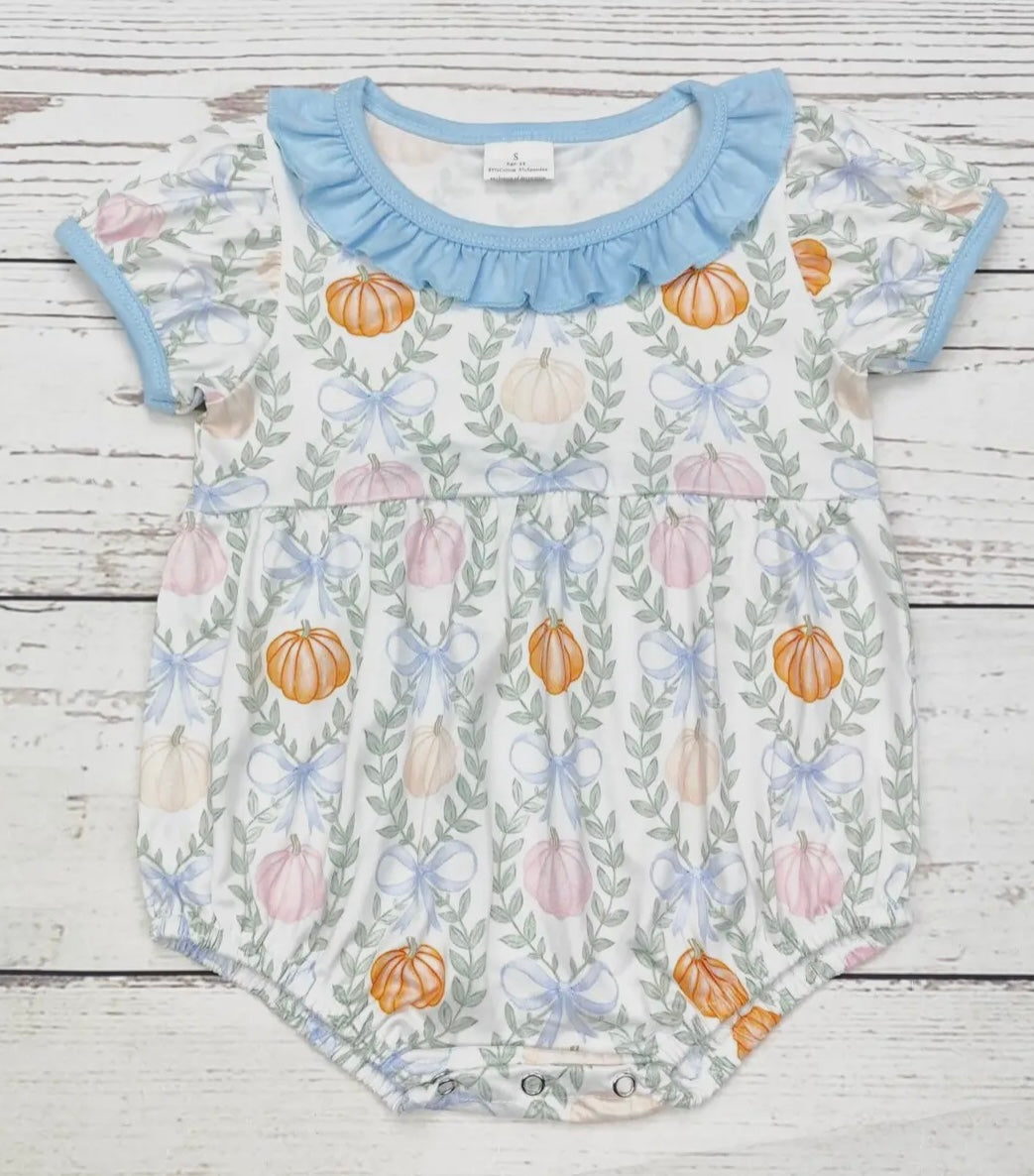 Grand millennial pumpkin bubble 6-12m