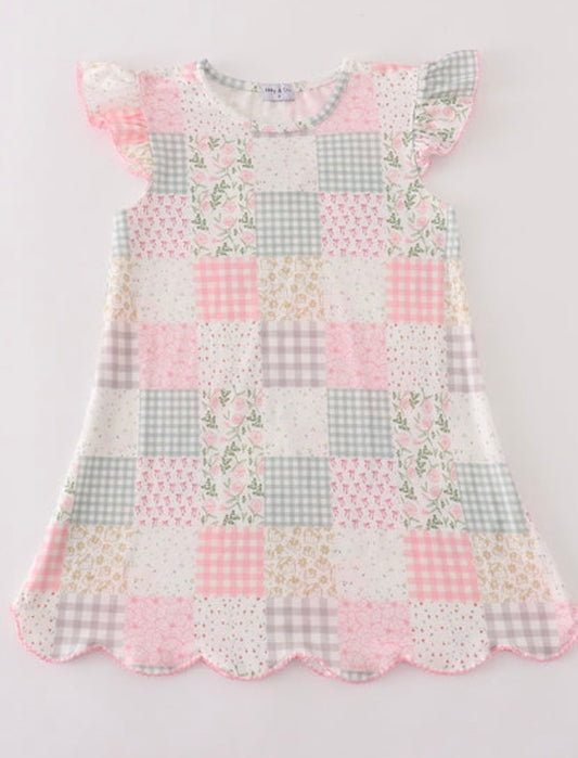 Pastel Patchwork Dress