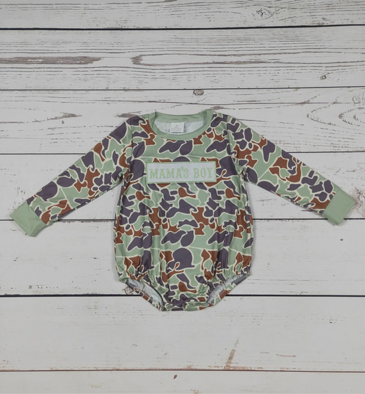 Mama’s Boy Appliqué Camo Bubble