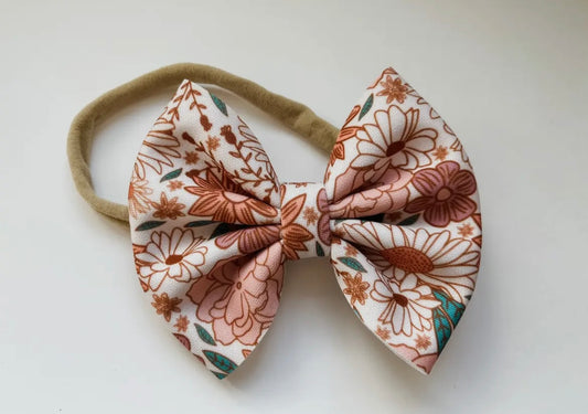Floral Bow Headband