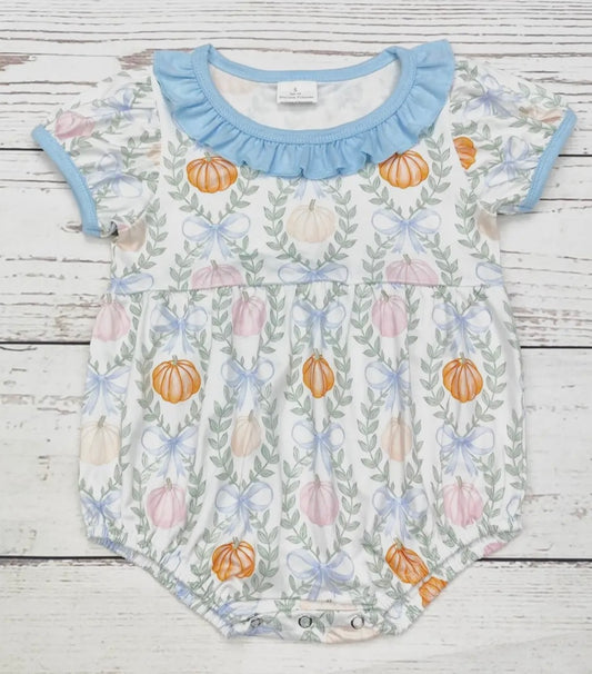 Grand millennial pumpkin bubble 6-12m