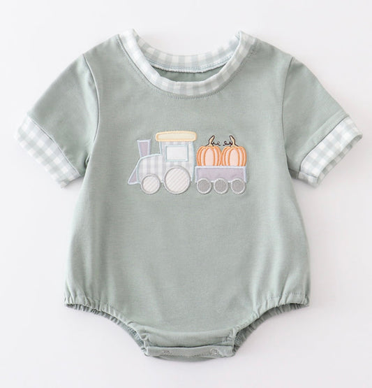 Pumpkin train boy bubble