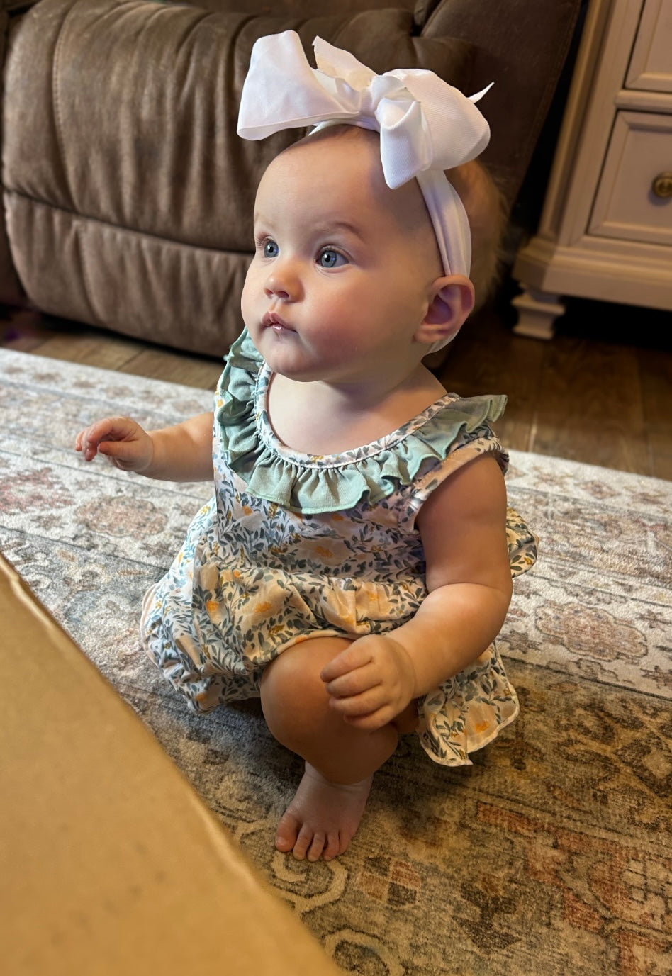 Sage Ruffle Bloomer Set