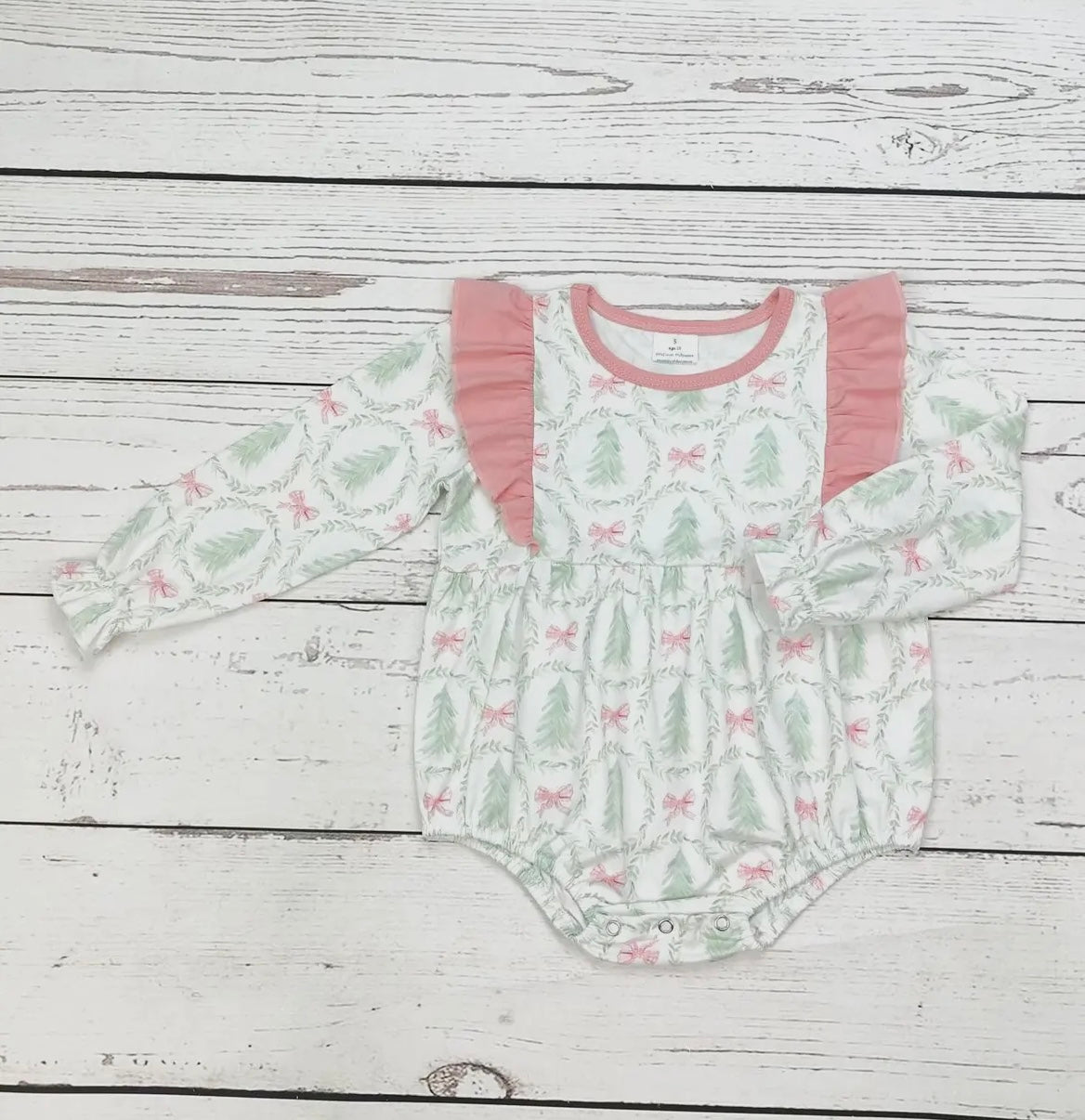 Bow Christmas tree bubble