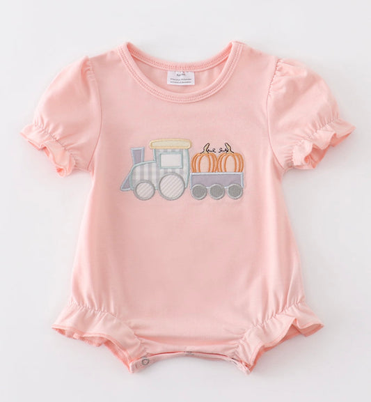 Pumpkin train girl bubble