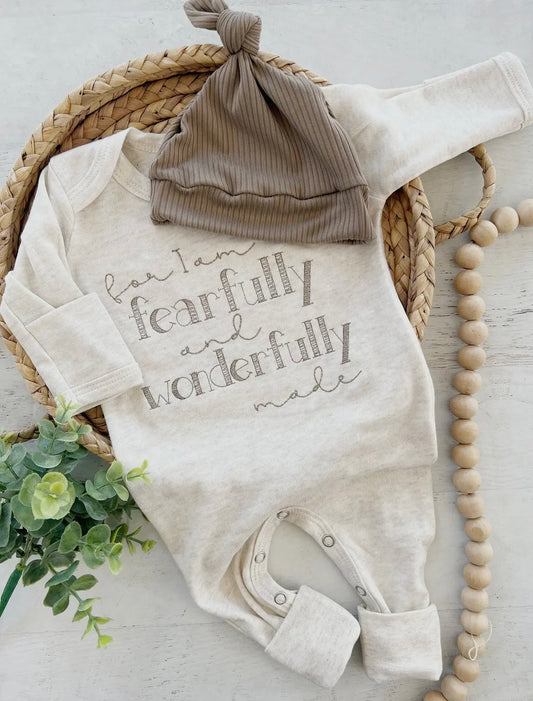 Fearfully and Wonderfully Taupe Romper