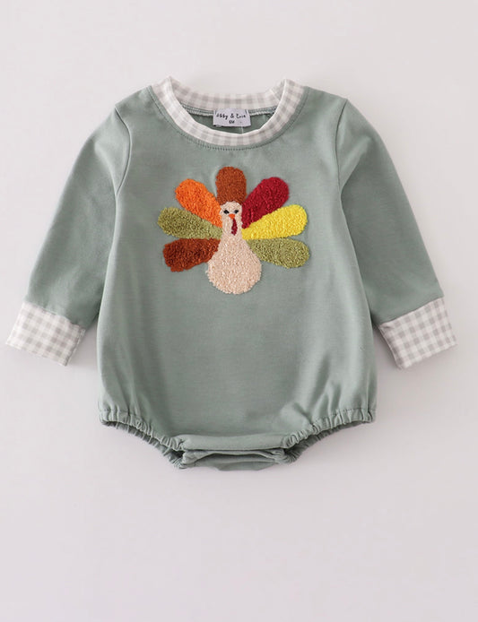 Sage Turkey French Knot Bubble