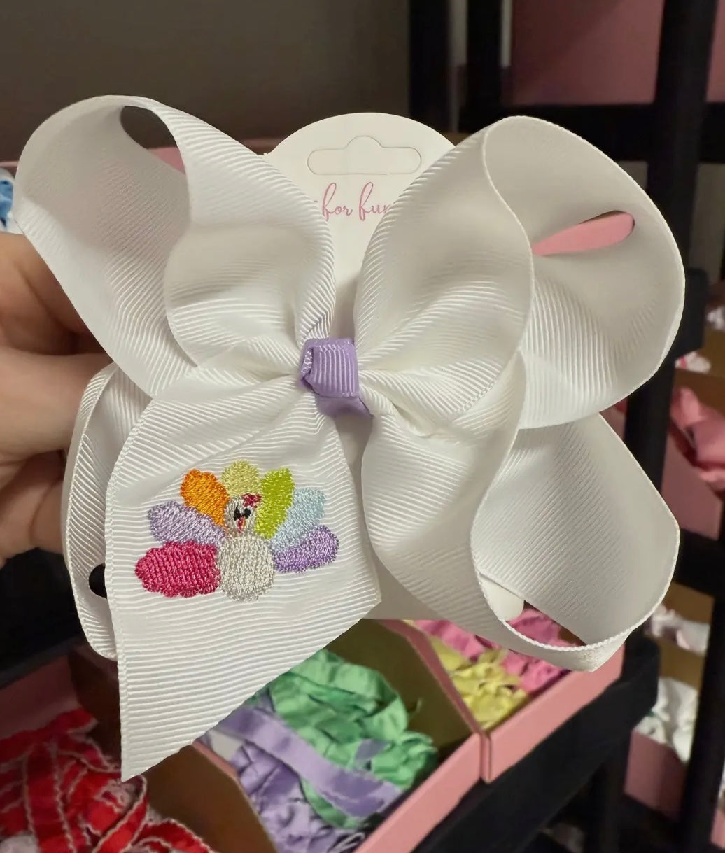 Turkey Embroidered Bow