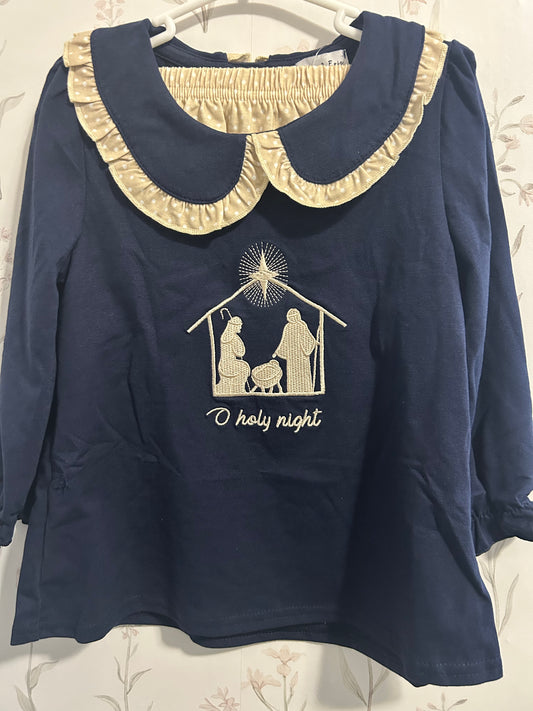 Oh Holy Night embroidered bloomer set